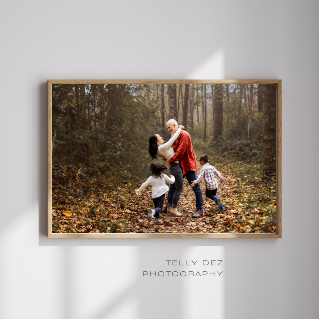 framed and printed photography from Telly Dez Photography displayed on wall