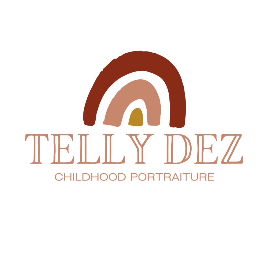 Telly Dez Photography logo with a vibrant rainbow